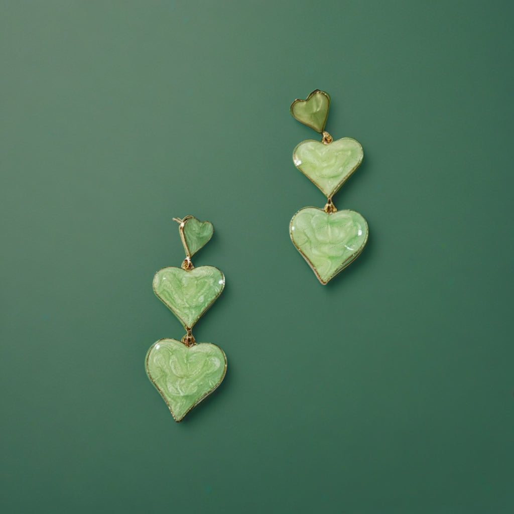 Heart Drop Earrings