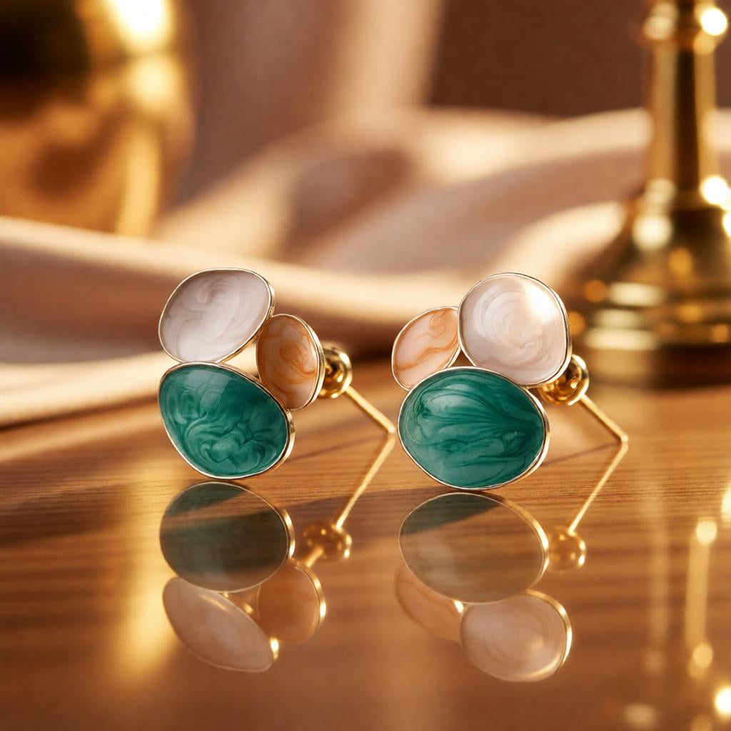 Pastel Bloom Statement Earrings