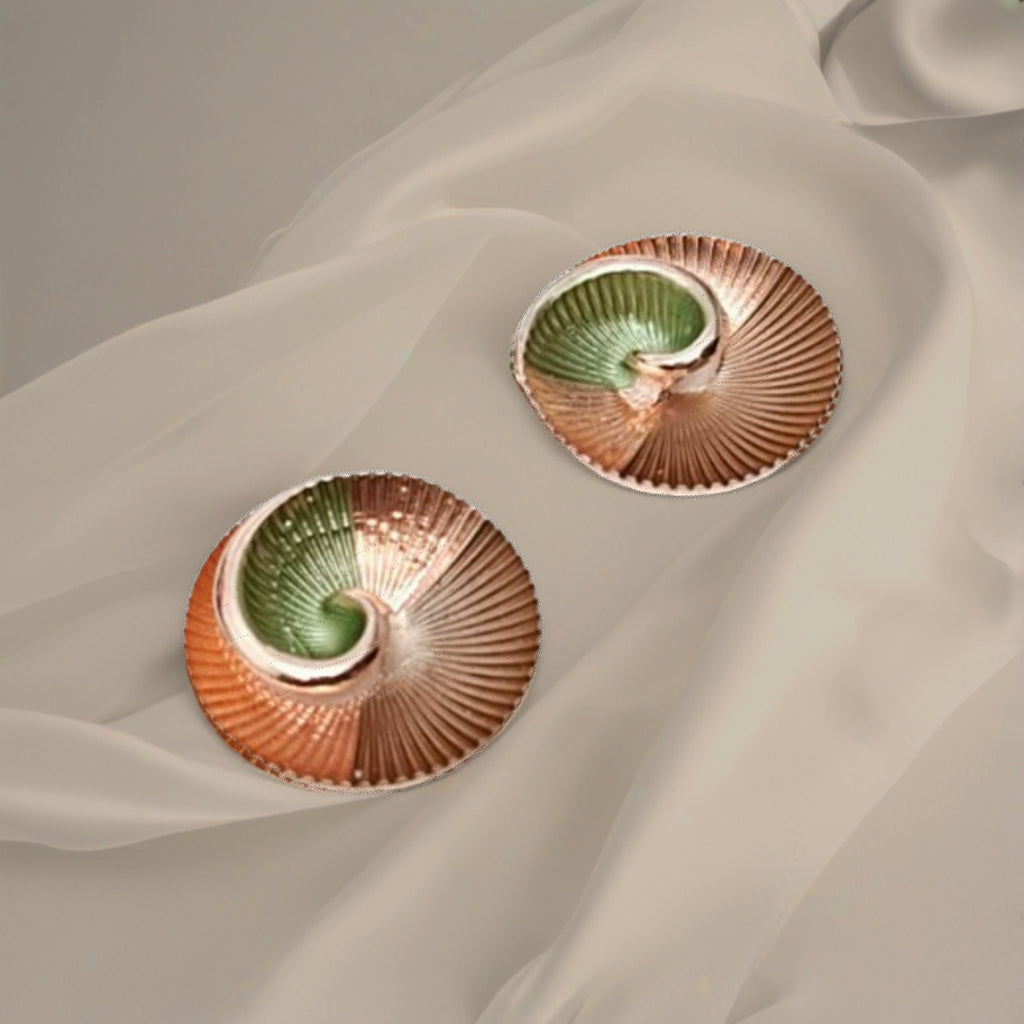 Spiral Tide Statement Earrings