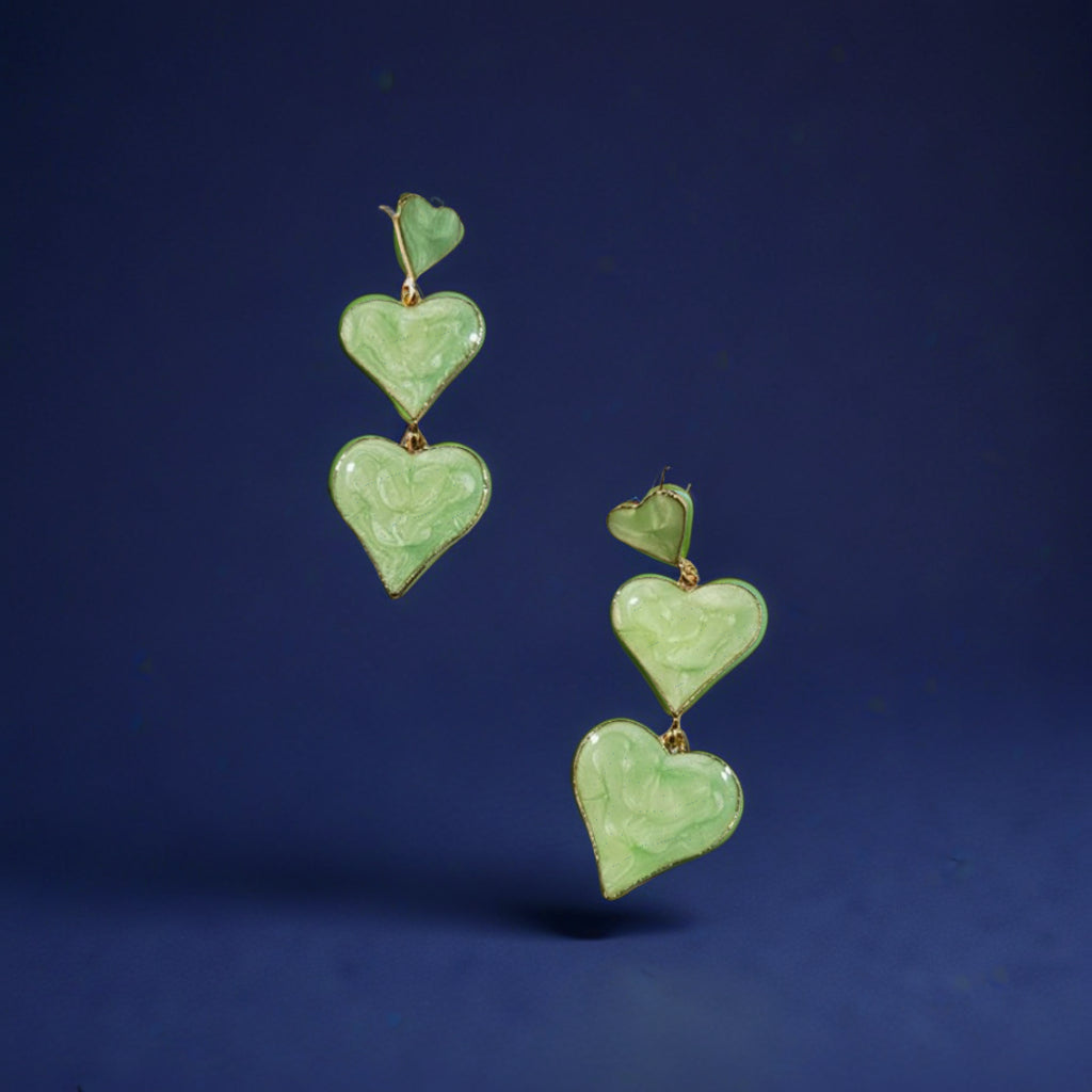 Heart Drop Earrings