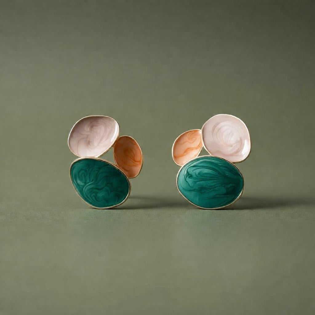 Pastel Bloom Statement Earrings