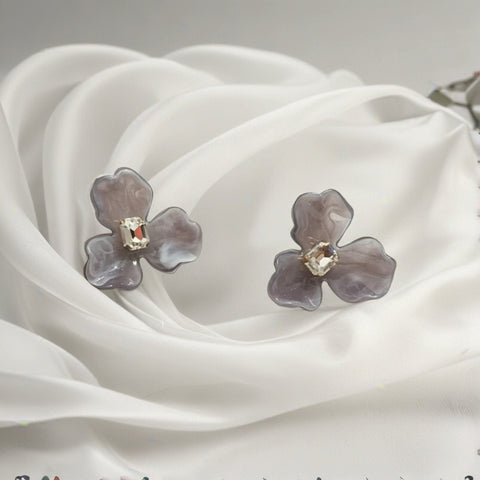 Elegant Floral Stud Earrings for Women & Girls