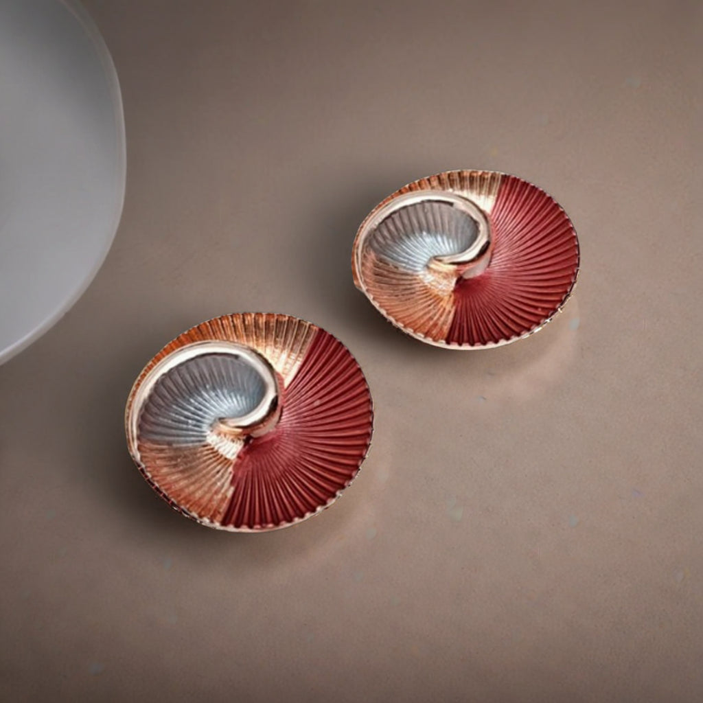 Spiral Tide Statement Earrings
