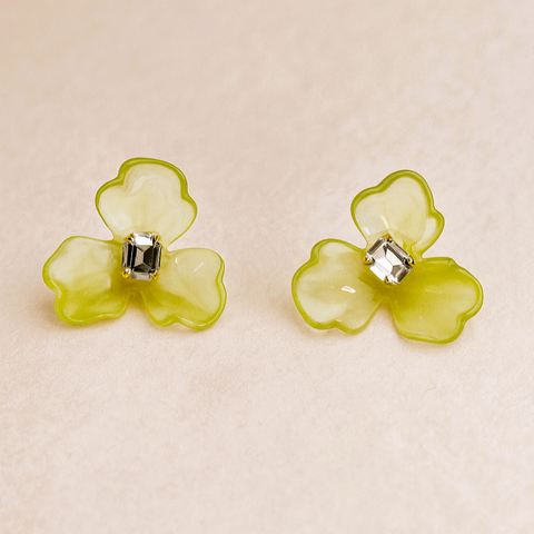 Elegant Floral Stud Earrings for Women & Girls