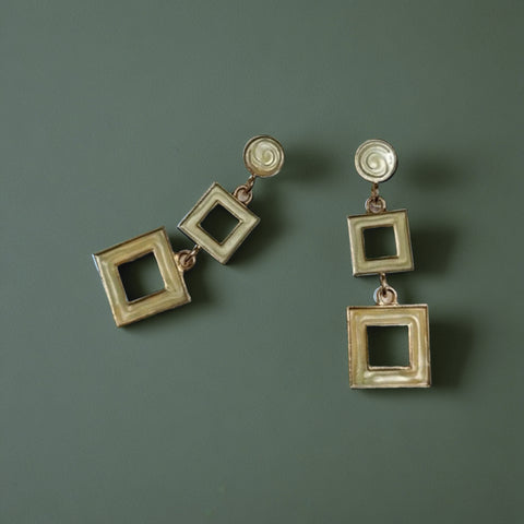 Trendy Geometric Square Drop Earrings