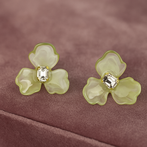 Elegant Floral Stud Earrings for Women & Girls