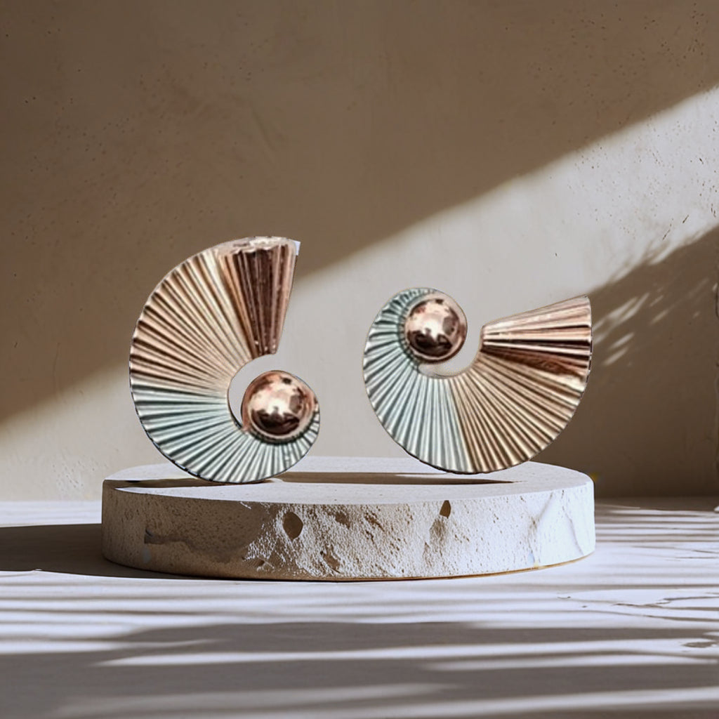 Radiant Arc Statement Earrings