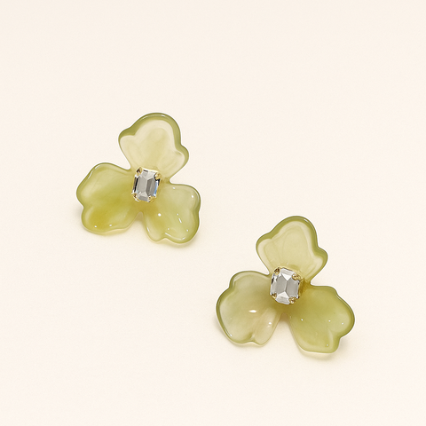 Elegant Floral Stud Earrings for Women & Girls
