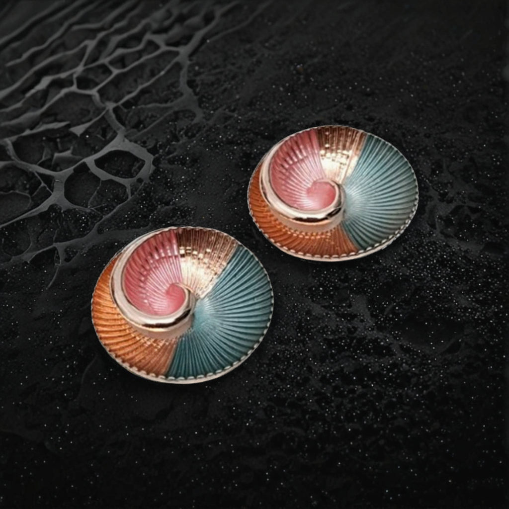 Spiral Tide Statement Earrings