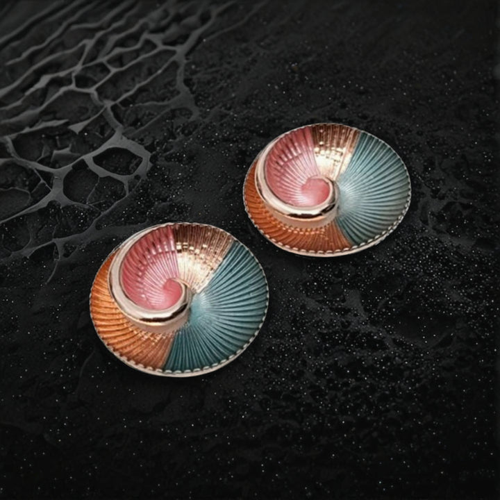 Spiral Tide Statement Earrings