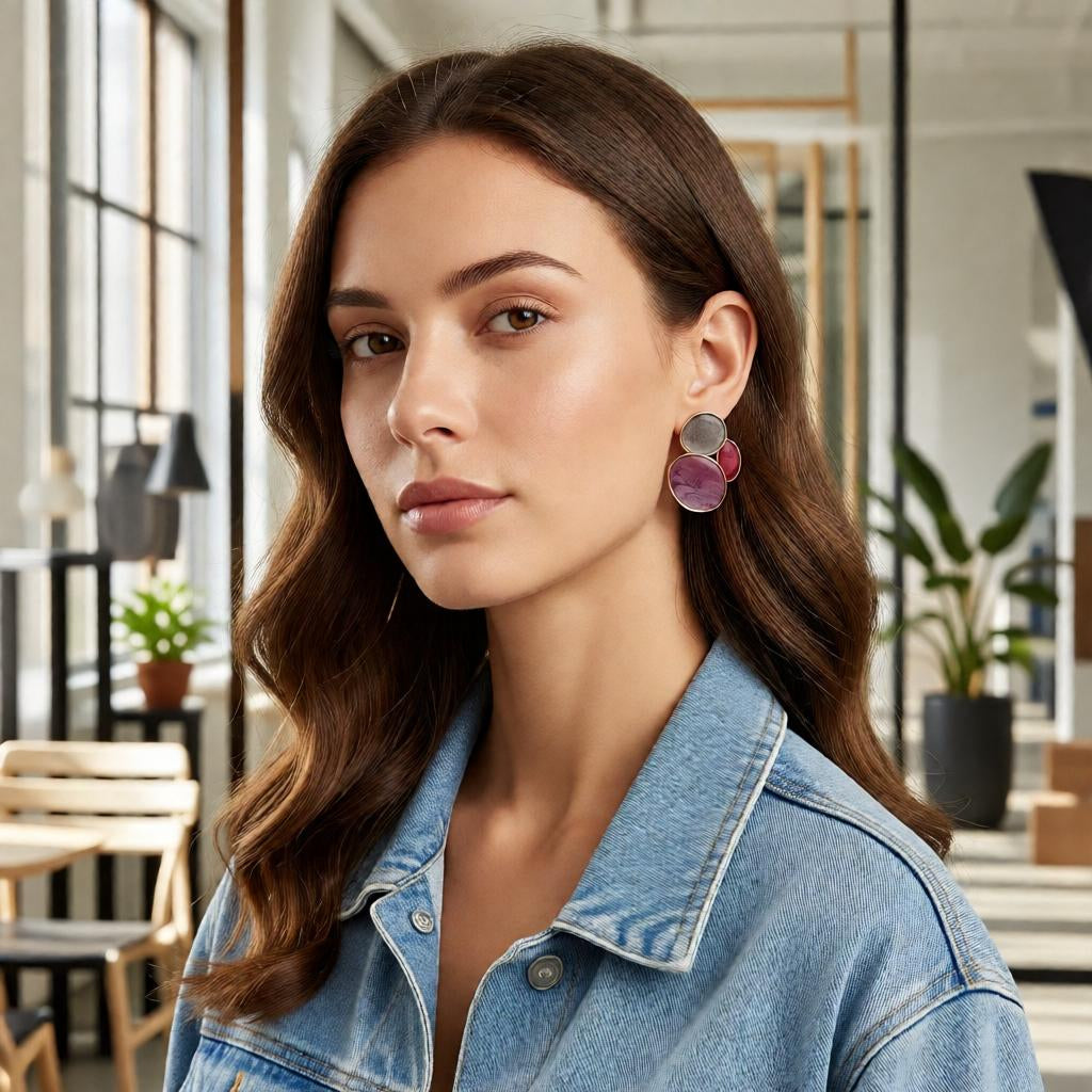 Pastel Bloom Statement Earrings
