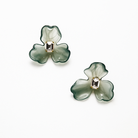 Elegant Floral Stud Earrings for Women & Girls