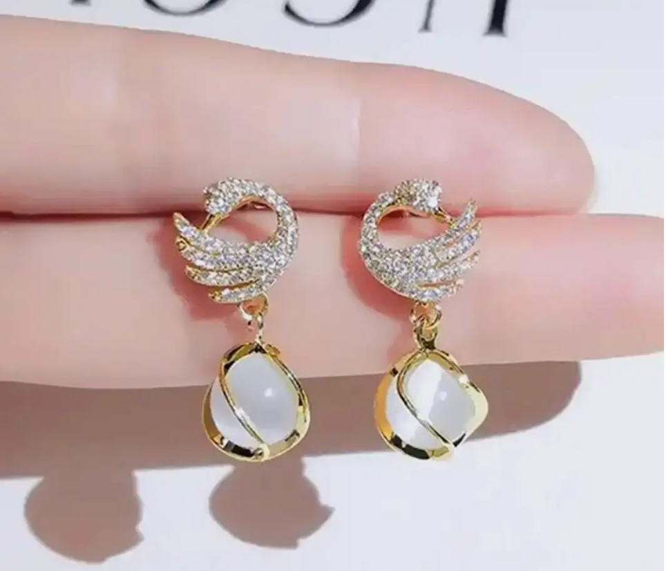 Dazzle21 New Trending Combo Pack Of 2 Korean Stud Earrings For Women and Girls Alloy Earring Set