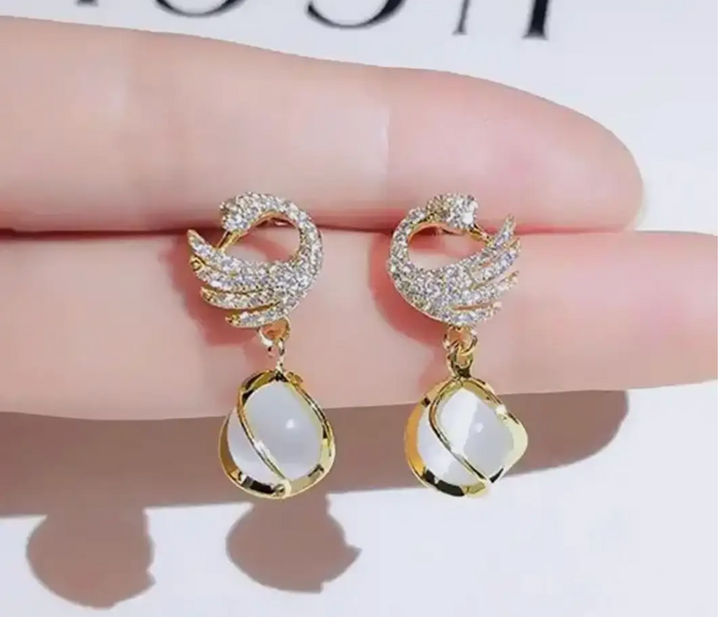 Dazzle21 New Trending Combo Pack Of 2 Korean Stud Earrings For Women and Girls Alloy Earring Set