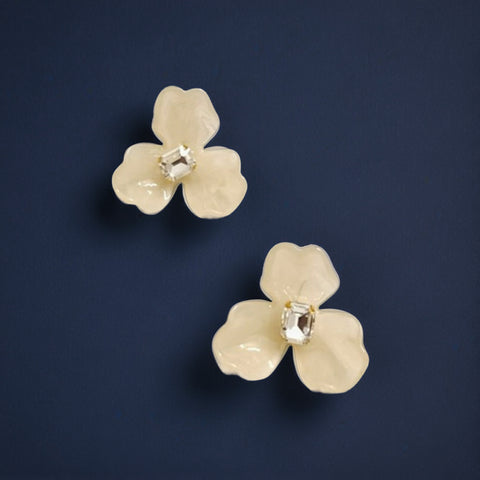 Elegant Floral Stud Earrings for Women & Girls