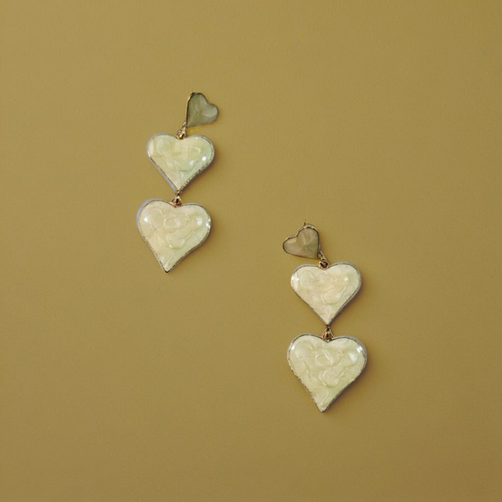 Heart Drop Earrings