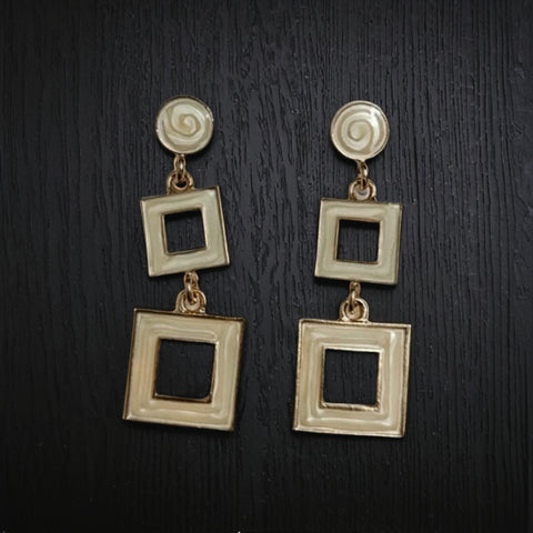 Trendy Geometric Square Drop Earrings