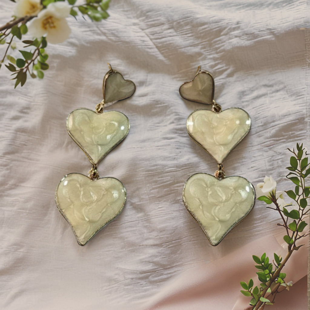 Heart Drop Earrings