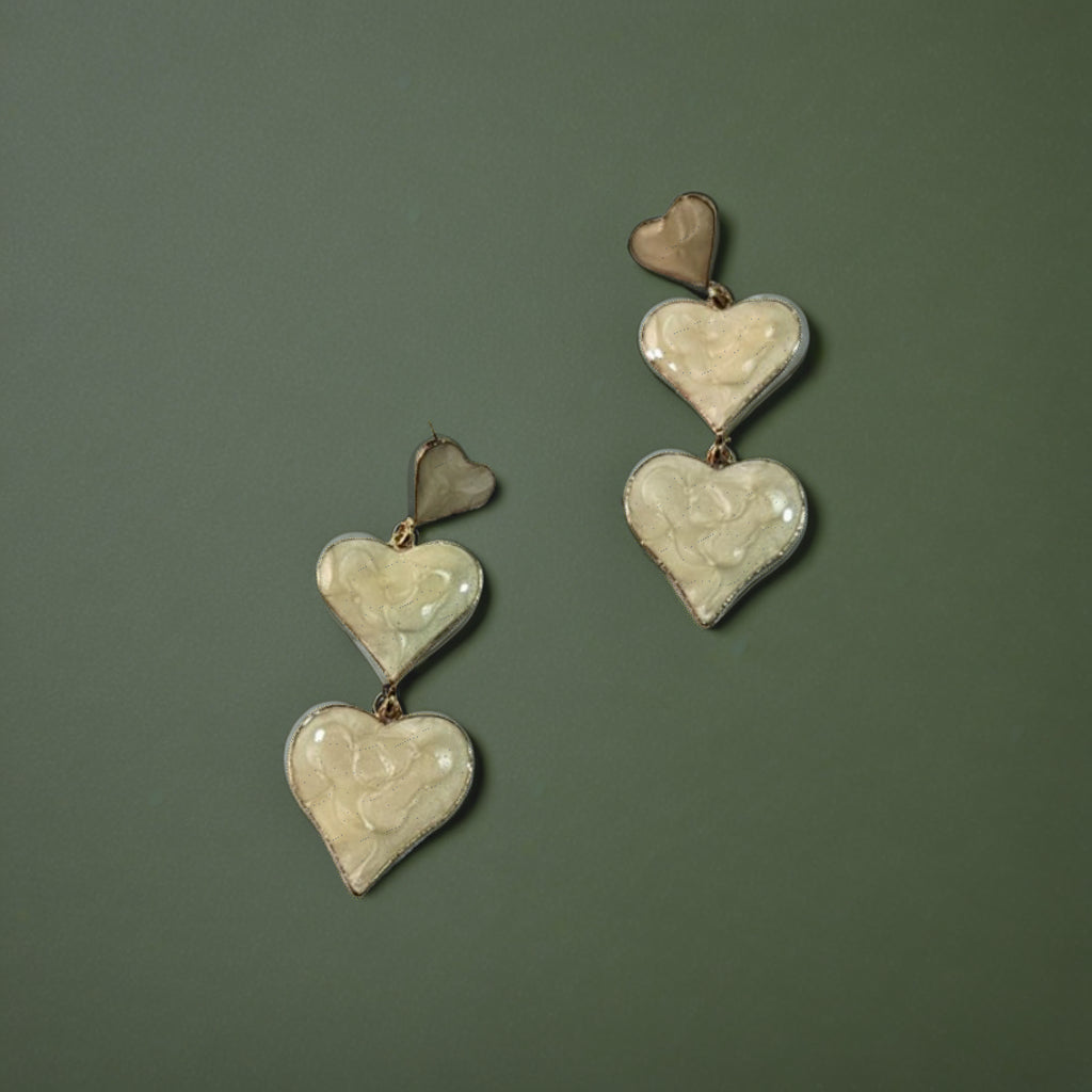 Heart Drop Earrings