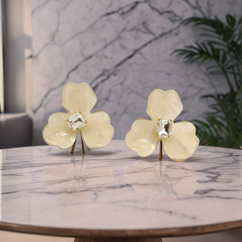 Elegant Floral Stud Earrings for Women & Girls