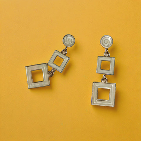 Trendy Geometric Square Drop Earrings
