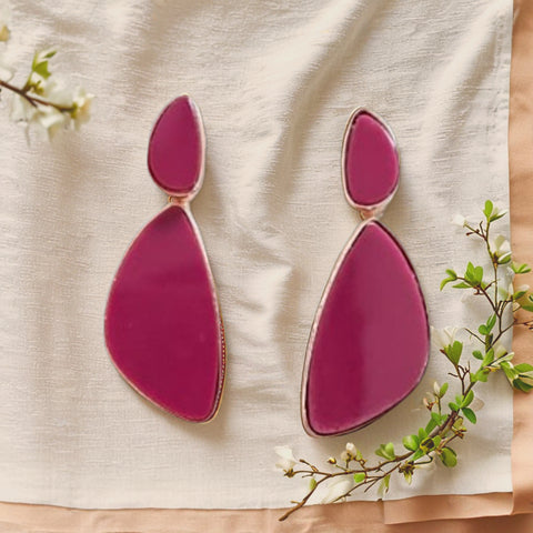 Trendy Drop Shape Statement Earrings