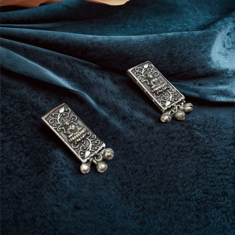 Oxidized Silver-Plated Laxmi Maa Necklace