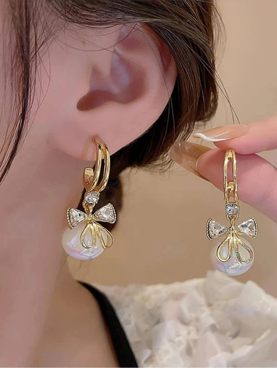 Dazzle21 Combo of 2 fashion korean alloy stud earrings for girls and women Zircon Alloy, Crystal Drops & Danglers, Hoop Earring, Stud Earring