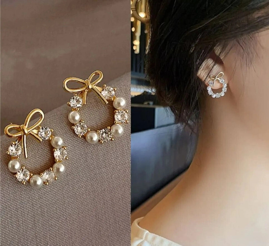 Dazzle21 Western Style Trending Combo Pack of 2 Korean Studs Earrings For Women And Girls Alloy Drops & Danglers, Stud Earring, Earring Set