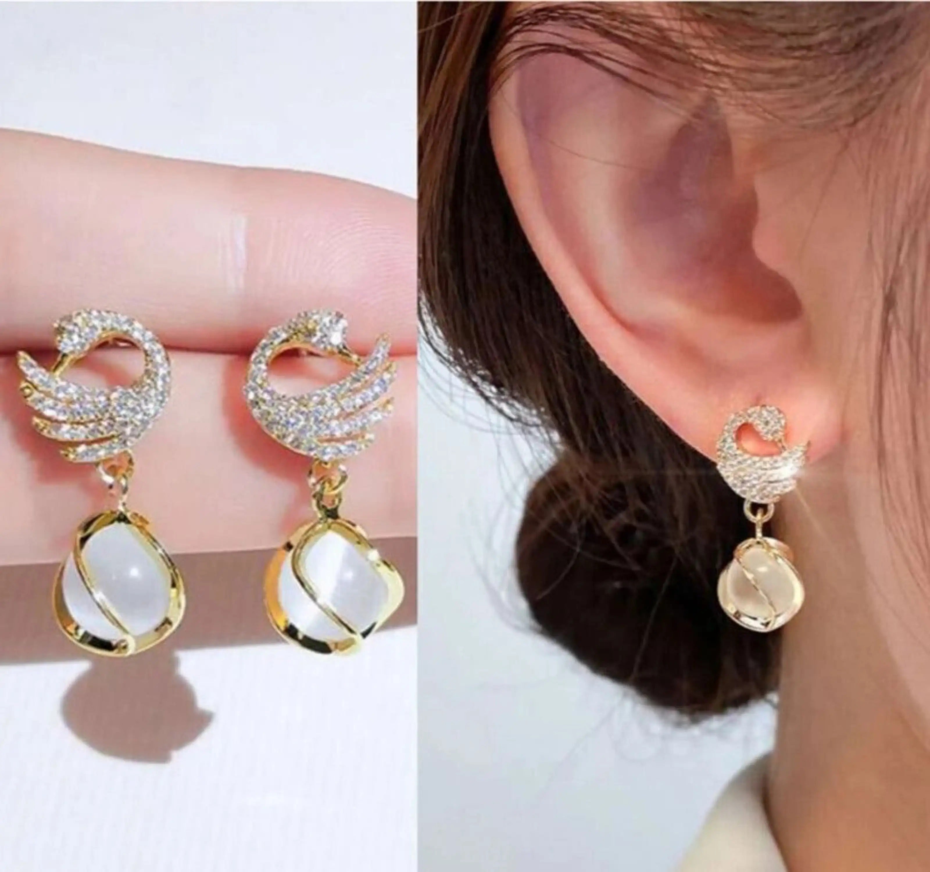 Dazzle21 Western Style Trending Combo Pack of 2 Korean Studs Earrings For Women And Girls Alloy Drops & Danglers, Stud Earring, Earring Set