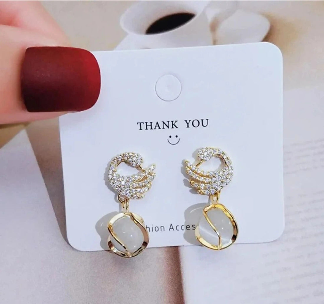 Dazzle21 Western Style Trending Combo Pack of 2 Korean Studs Earrings For Women And Girls Alloy Drops & Danglers, Stud Earring, Earring Set