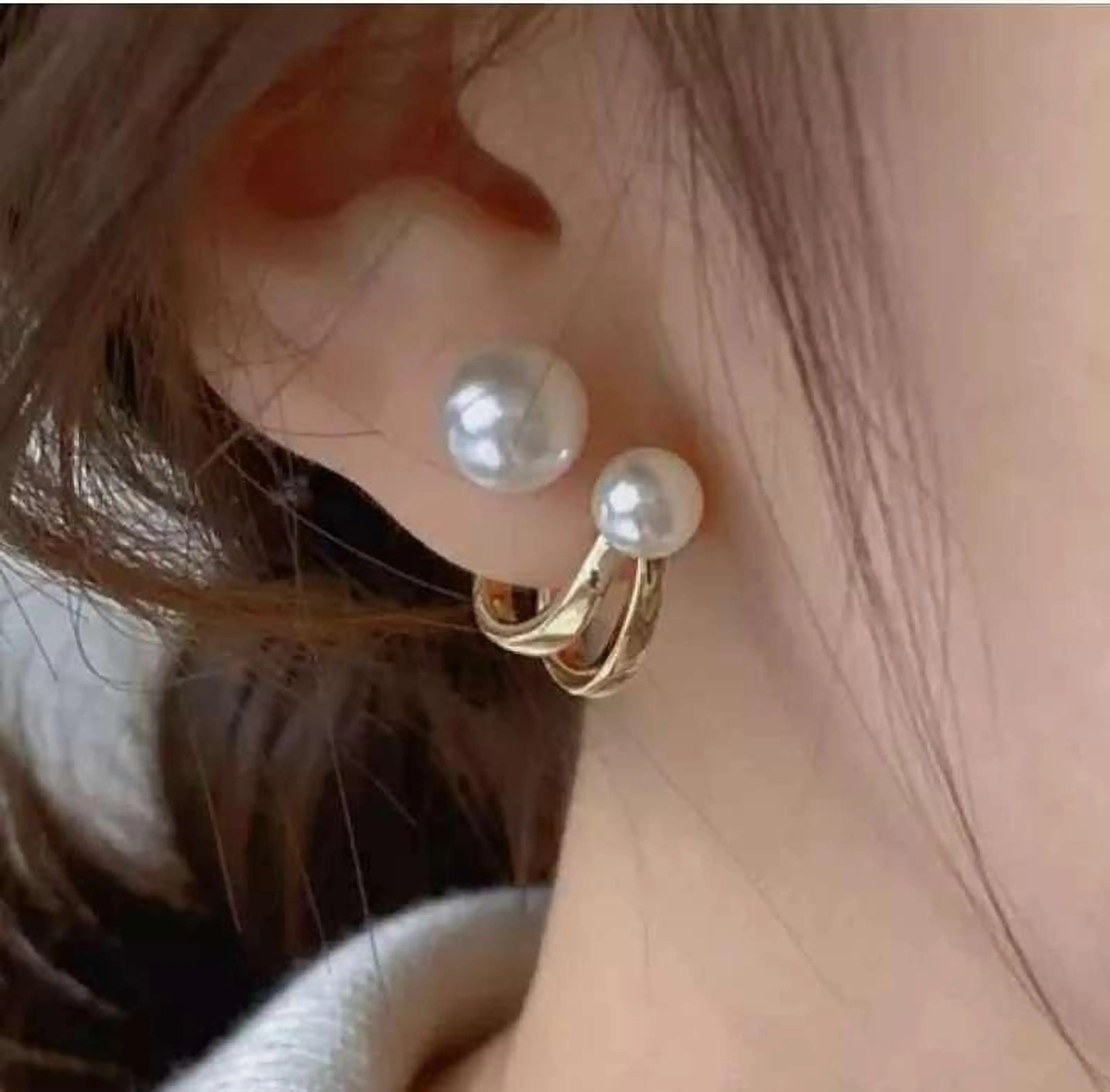 Dazzle21 Zirconia Studs Combo – Star & Leaf – Glossy Look Alloy Drops & Danglers