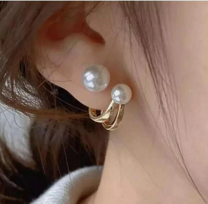 Dazzle21 Zirconia Studs Combo – Star & Leaf – Glossy Look Alloy Drops & Danglers