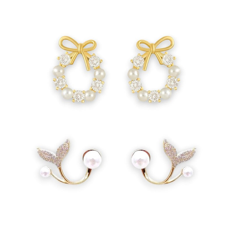 Dazzle21 Fashion Bling Blogger Daisy Earrings Cubic Zirconia Alloy Stud Earring